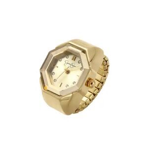 Jessica Simpson gold watch adjustable ring ￼